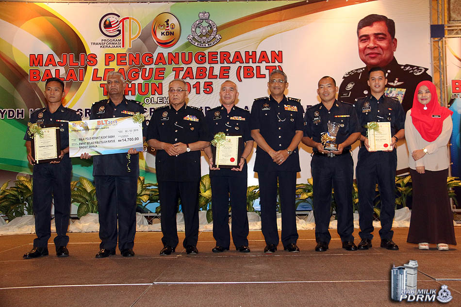 Tempat ketiga kategori A. Balai Polis Muar Dinobatkan Juara Blt