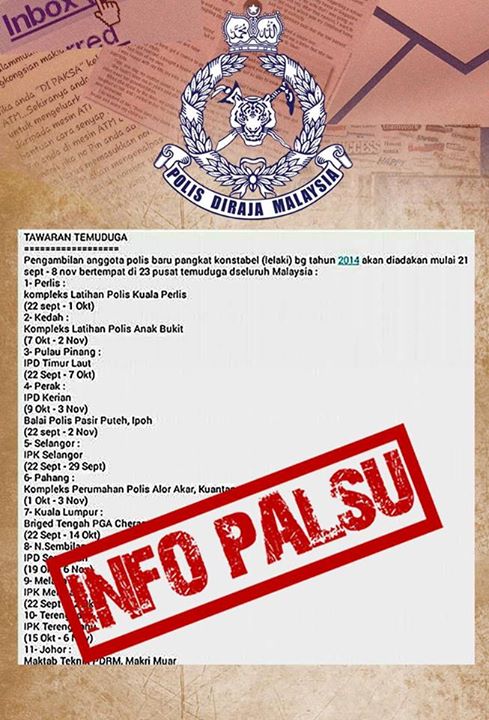 TARIKH DAN PUSAT TEMUDUGA HANYA BAGI MEREKA YANG TELAH MEMOHON MELALUI SURUHANJAYA PERKHIDMATAN AWAM (SPA) TARIKH DAN PUSAT TEMUDUGA HANYA BAGI MEREKA YANG TELAH MEMOHON MELALUI SURUHANJAYA PERKHIDMATAN AWAM (SPA)