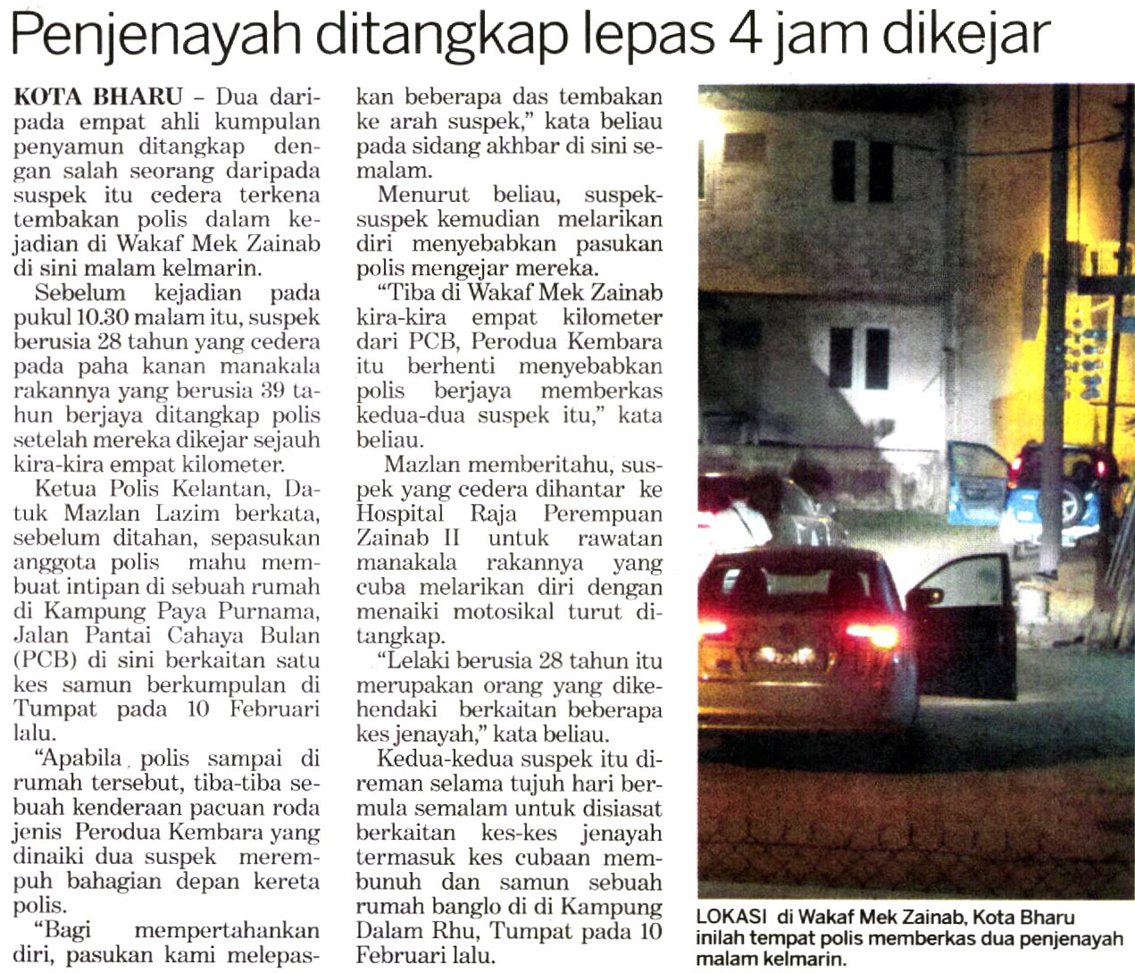 PENJENAYAH DITANGKAP LEPAS 4 JAM DIKEJAR PENJENAYAH DITANGKAP LEPAS 4 JAM DIKEJAR