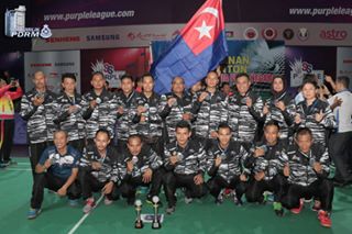 Kontinjen Johor bergambar kenangan di Kejohanan Badminton Piala KPN 2018. Badminton Piala Kpn 2018 Selangor Muncul Juara Berpasukan Lelaki