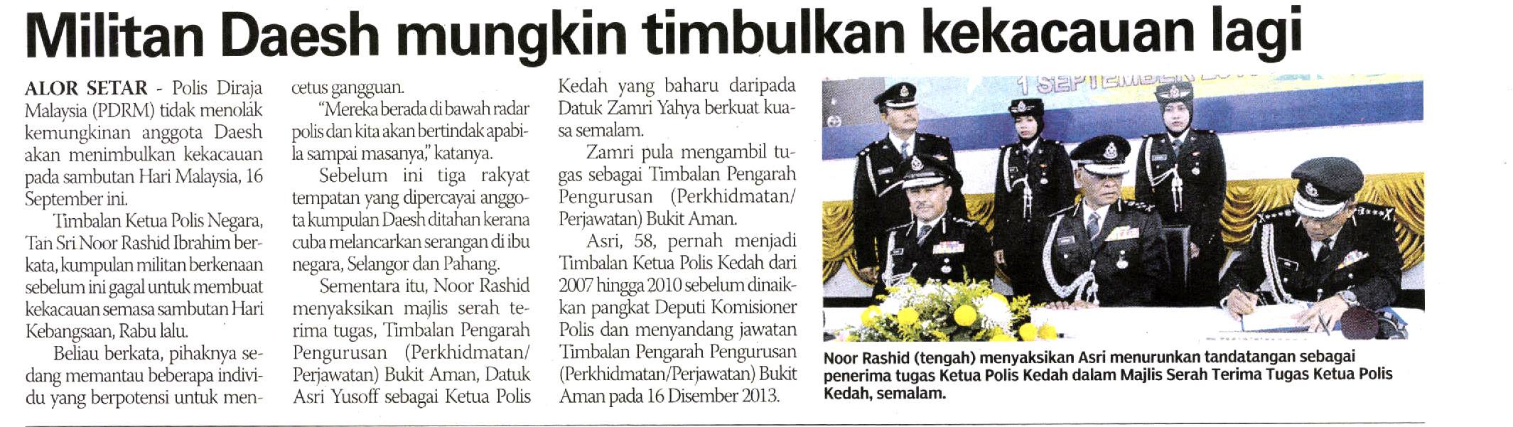 2 sep b Militan Daesh Mungkin Timbulkan Kekacauan Lagi