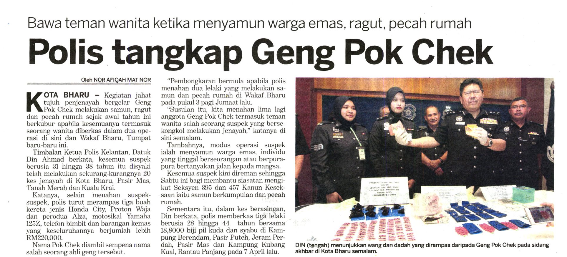 29872209_1881700608506904_1421268949606622050_o Polis Kelantan Cantas Geng Pok Chek Di Negeri Tersebut