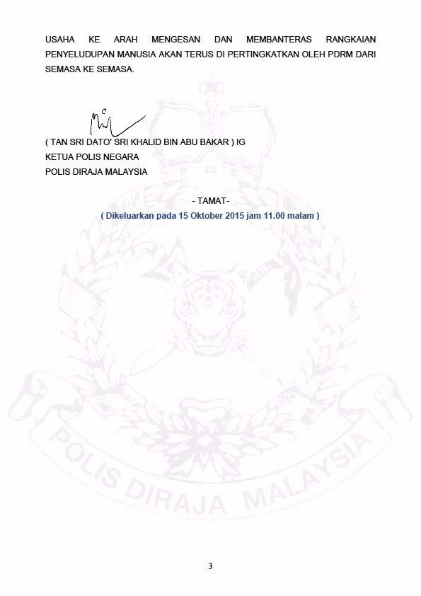 Kenyataan Media Kejayaan Pdrm Melumpuhkan Satu Rangkaian Sindiket Penyeludupan Migran Bangladesh