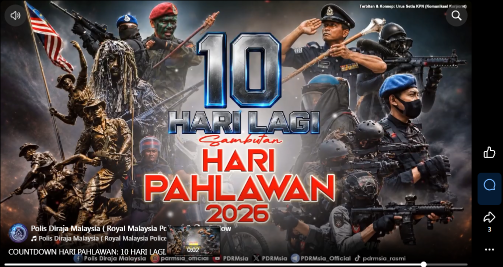 Countdown Hari Pahlawan 10 Hari Lagi