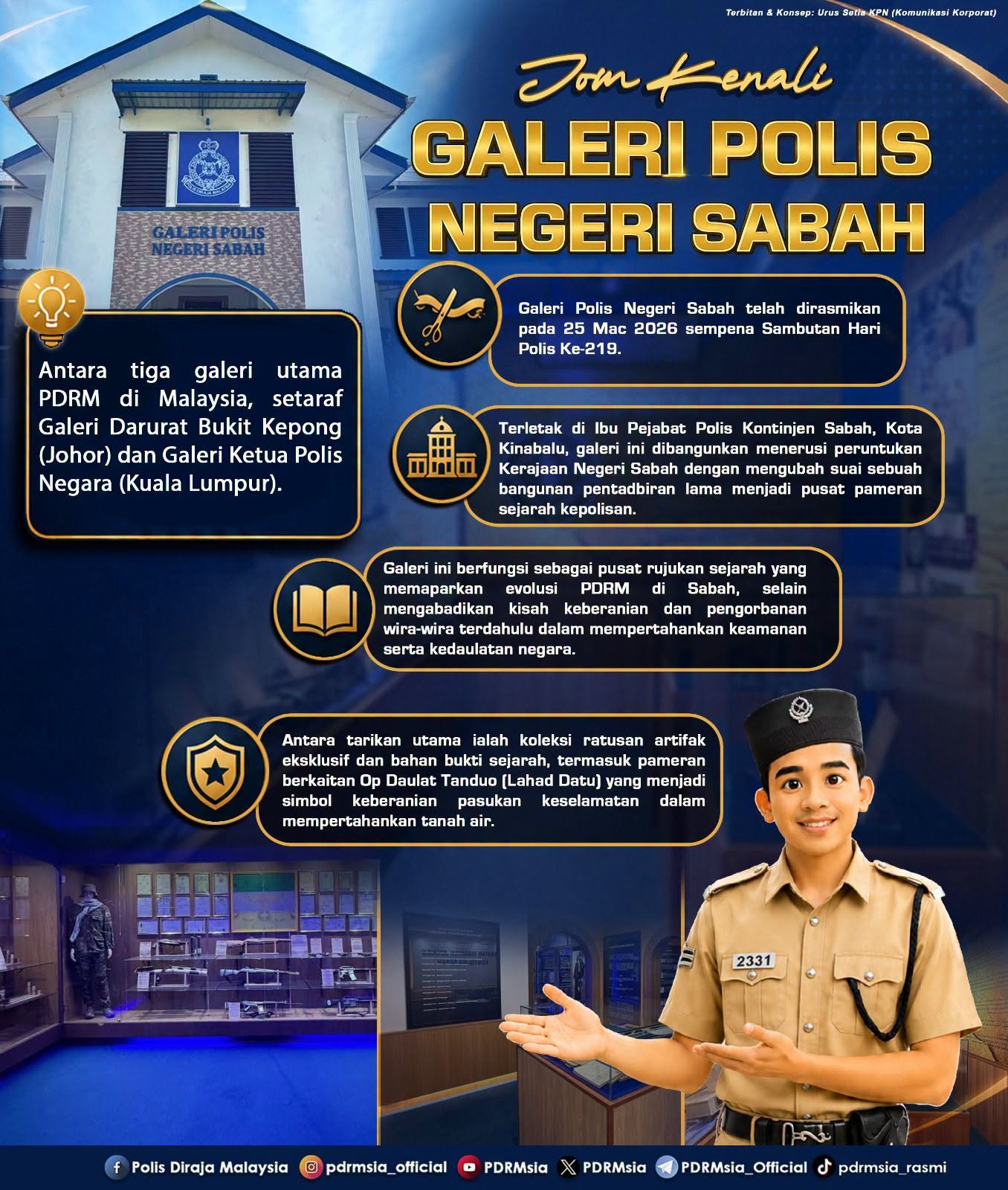 Jom Kenali Galeri Polis Negeri Sabah