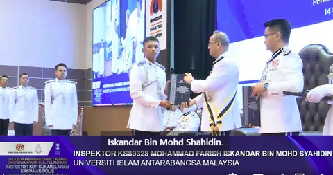 Live Majlis Penyampaian Sijil Pelantikan Inspektor Kor Suksis Universiti Awam Kali Ke 22 Tahun 2026 Isnin