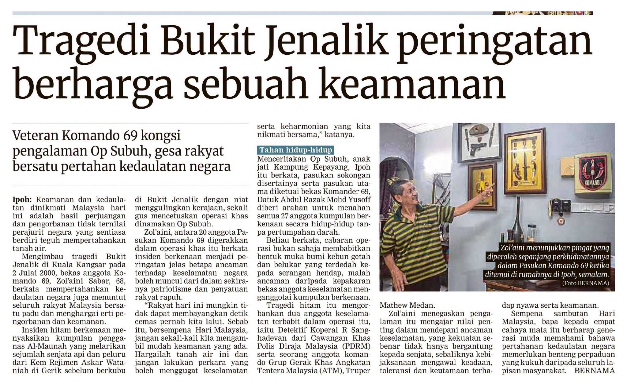 Artikel Pilihan Hari Malaysia 2026 Tragedi Bukit Jenalik Peringatan Berharga Sebuah Keamanan