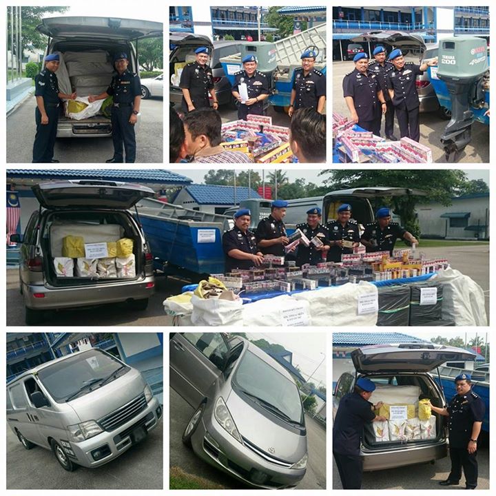 12108288_1062127270464246_7337731132312516022_n Polis Marin Rampas Rokok Kontraband Pelbagai Jenis Bernilai Lebih Rm180 000