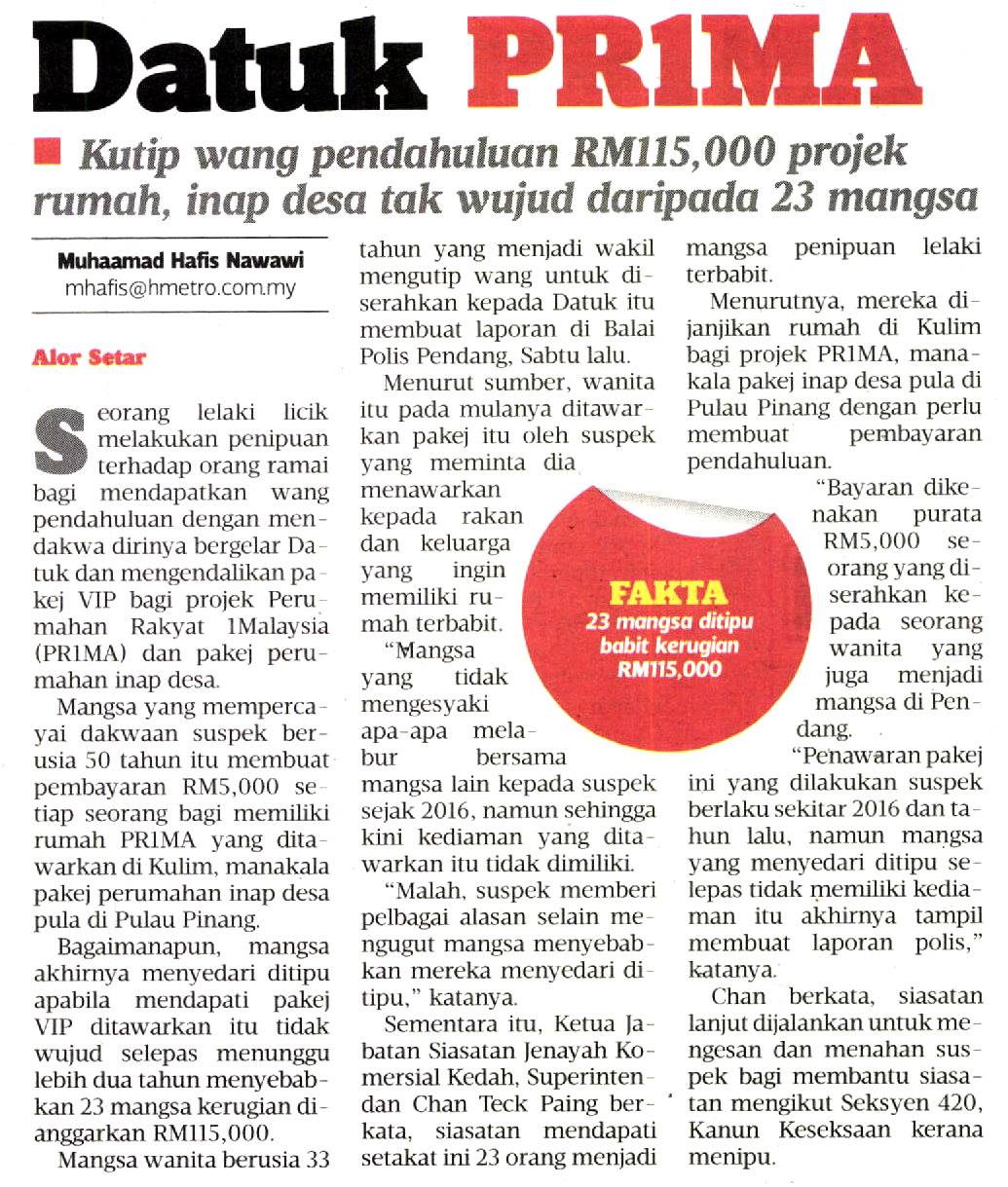 26678263_1782701878406778_7379063320897504988_o Jenayah Komersil Hati Hati Pembelian Rumah Pr1ma Tidak Wujud
