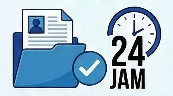 terima makluman dalam tempoh 24 jam