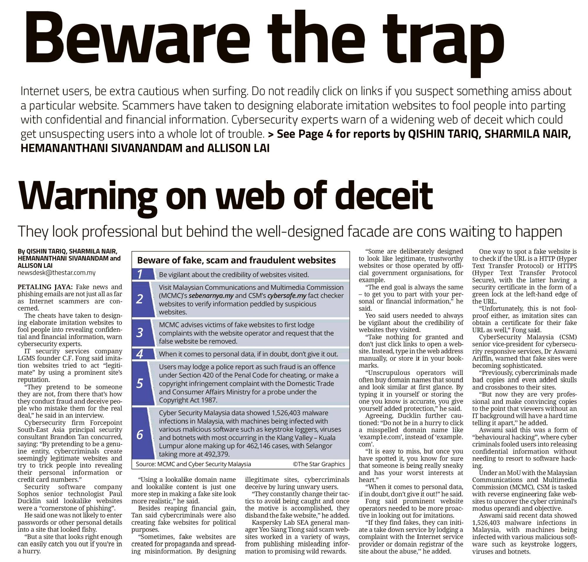 48403444_2238555209488107_1845013634195914752_o Scam Alert Beware The Trap