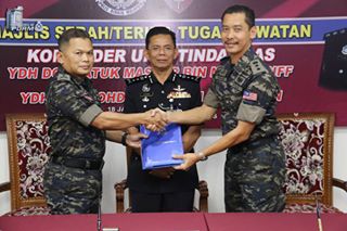 Sesi serah terima tugas Komander Unit Tindakhas diantara Datuk Mastor Mohd Ariff kepada ACP Mohd Khairi Khairuddin Acp Mohd Khairi Memangku Jawatan Komander Utk