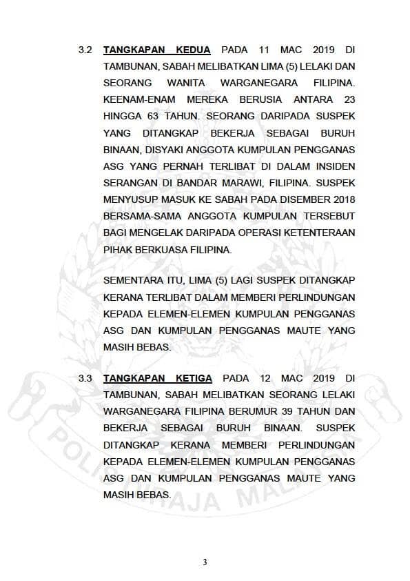 TANGKAPAN 13 SUSPEK YANG DISYAKI TERLIBAT DALAM KUMPULAN PENGGANAS