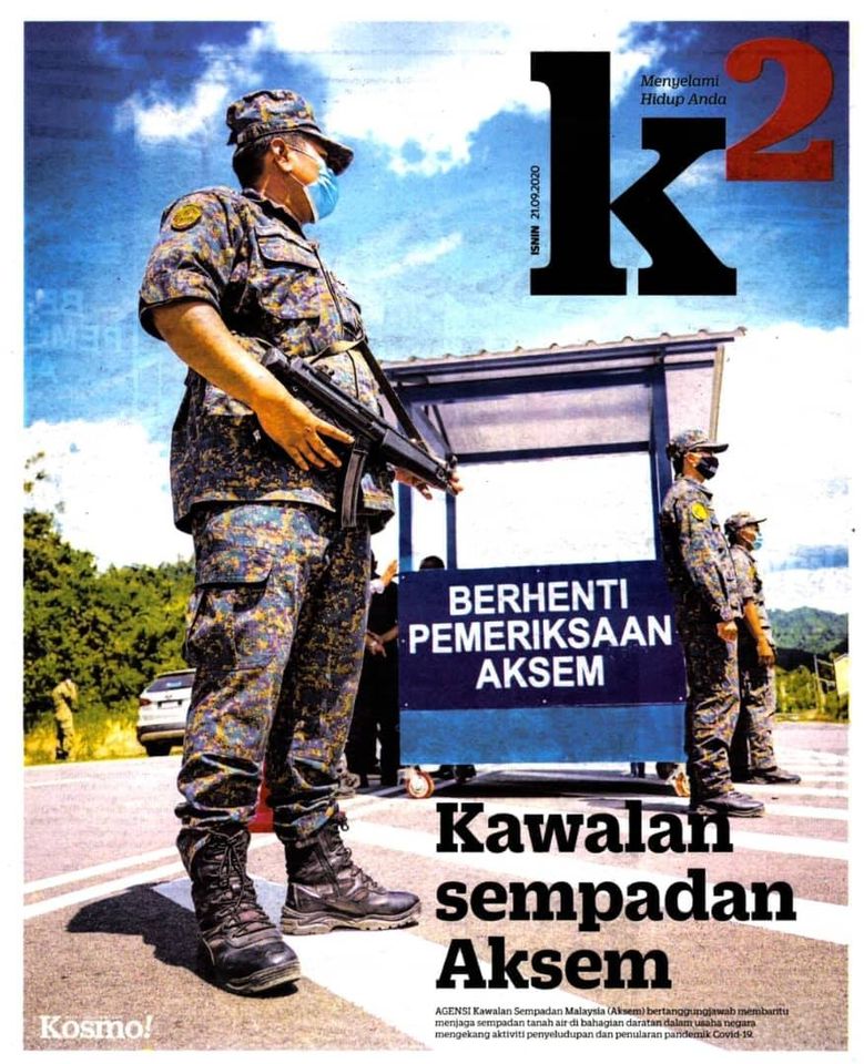 qw Pkpp Covid 19 Op Benteng Keratan Akhbar Pilihan Op Benteng Aksem Bantu Mengetatkan Kawalan Sempadan