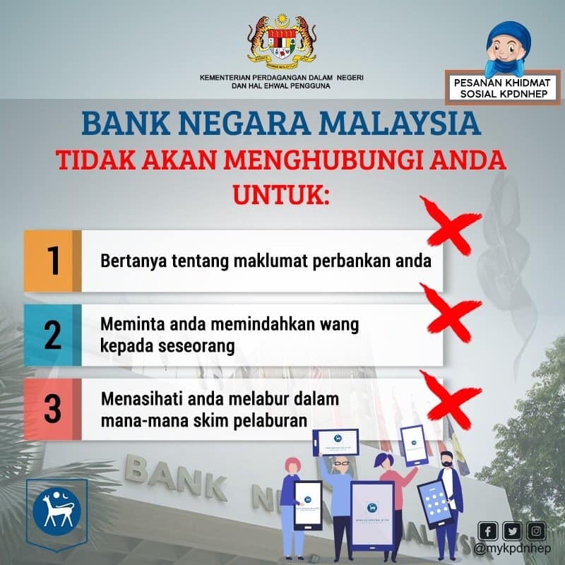 10 Scam Alert Elakkan Penipuan Panggilan Telefon Dari Bank Negara Malaysia