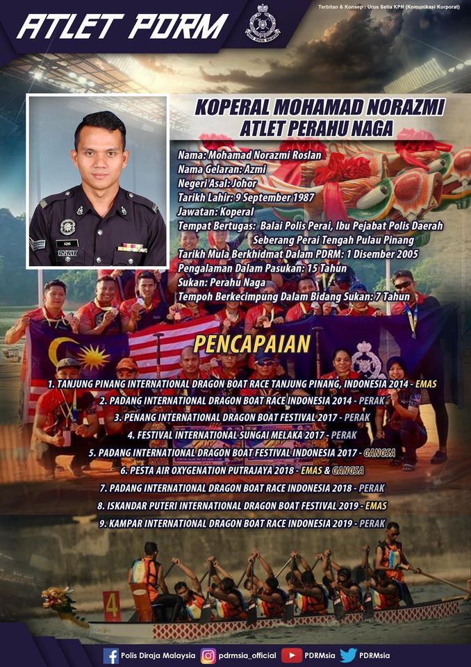 Kenali Atlet Pdrm Jom Kenali Koperal Mohamad Norazmi