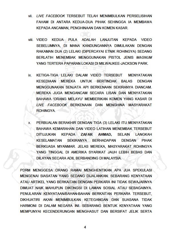 KENYATAAN MEDIA PENGARAH JABATAN SIASATAN JENAYAH.