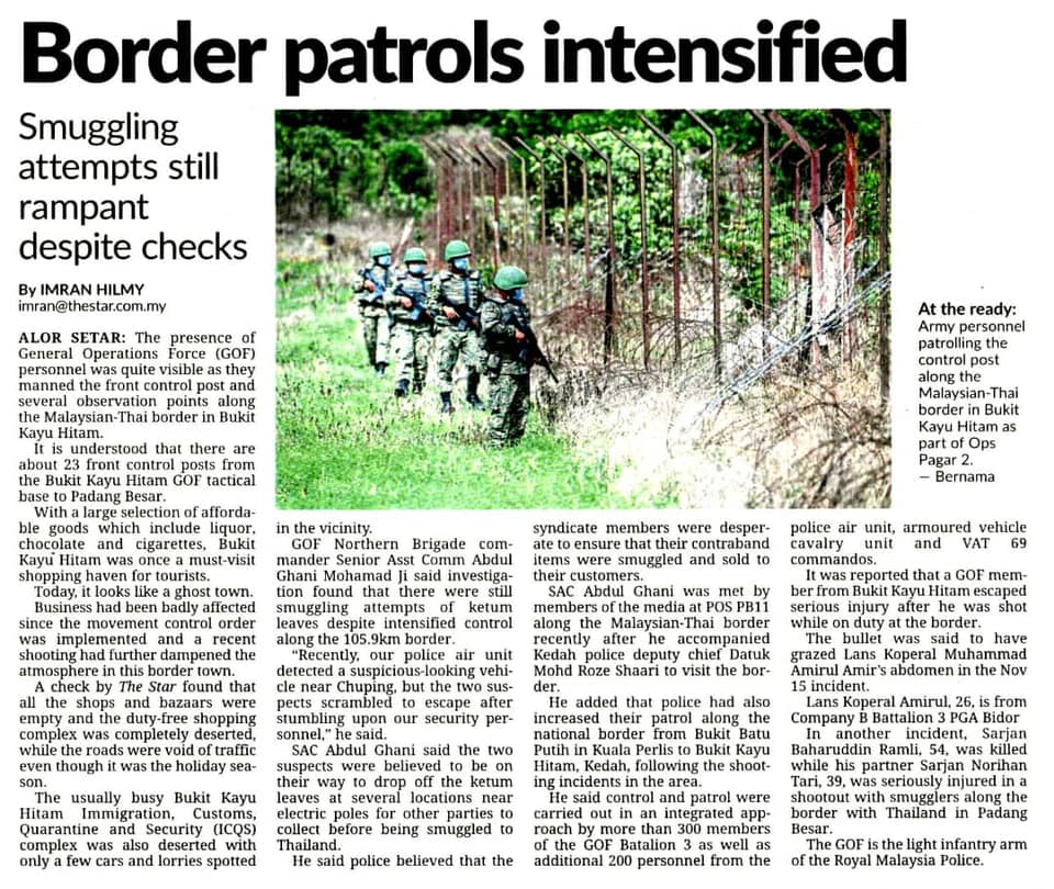 qw Pkpp Covid 19 Op Benteng Keratan Akhbar Pilihan Border Patrols Intensified