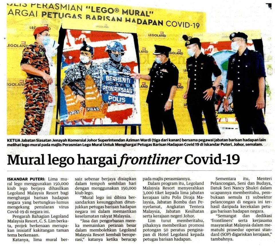 Pkpp Covid 19 Keratan Akhbar Pilihan Terima Kasih Legoland Malaysia Resort