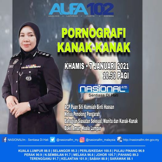 qw Hebahan Segmen Alfa102 Di Nasional Fm Pornografi Kanak Kanak