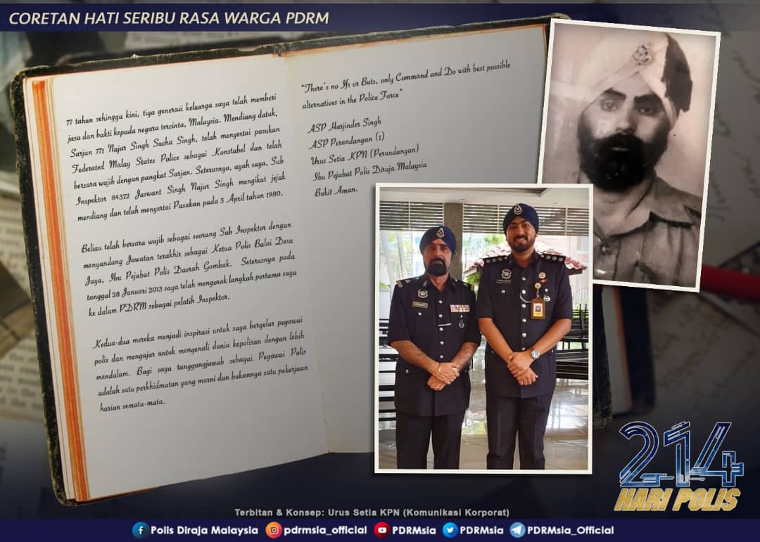 qw HARI POLIS KE-214: CORETAN HATI SERIBU RASA WARGA PDRM