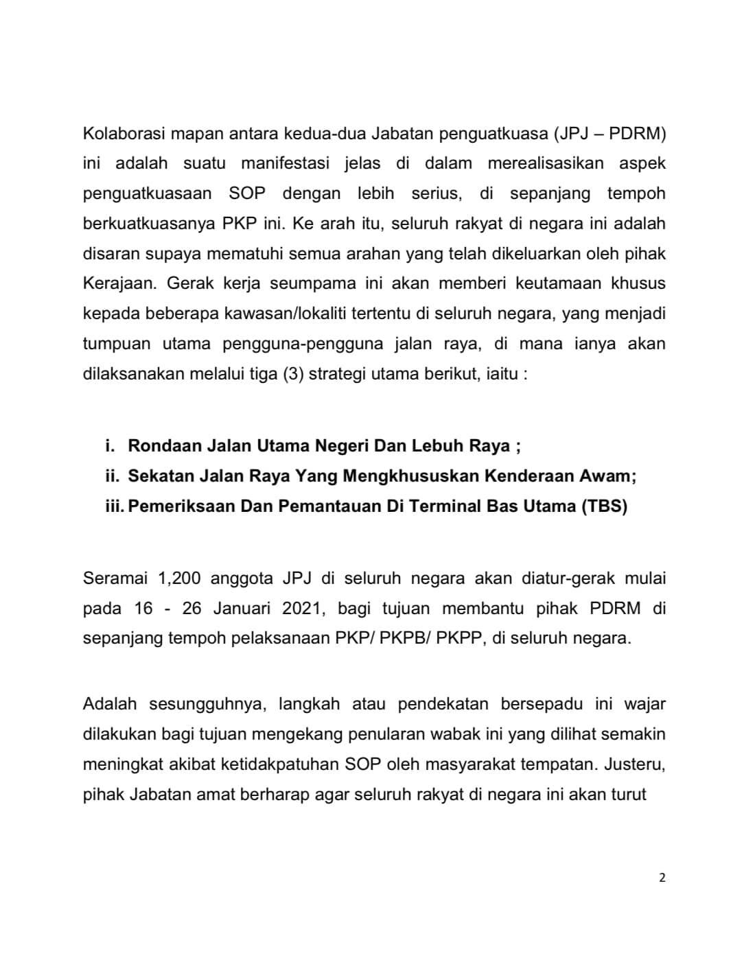 2 Pkp Pkpb Pkpp Covid 19 Siaran Media Jabatan Pengangkutan Jalan