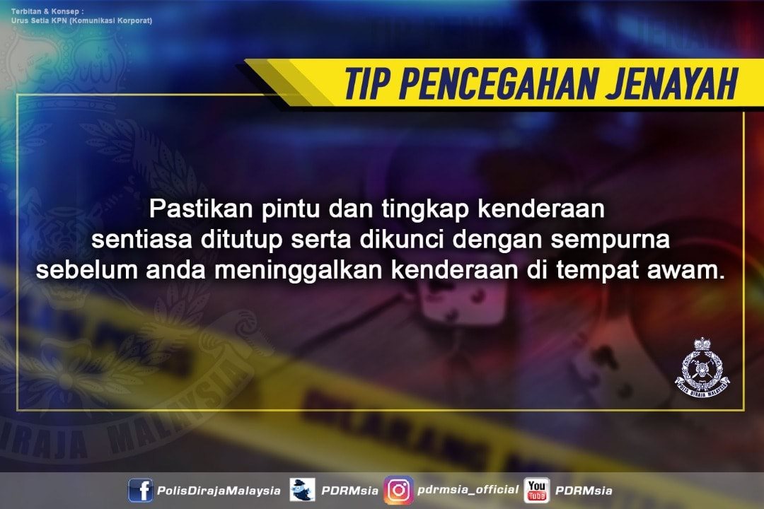 9 Tip Pencegahan Jenayah 100