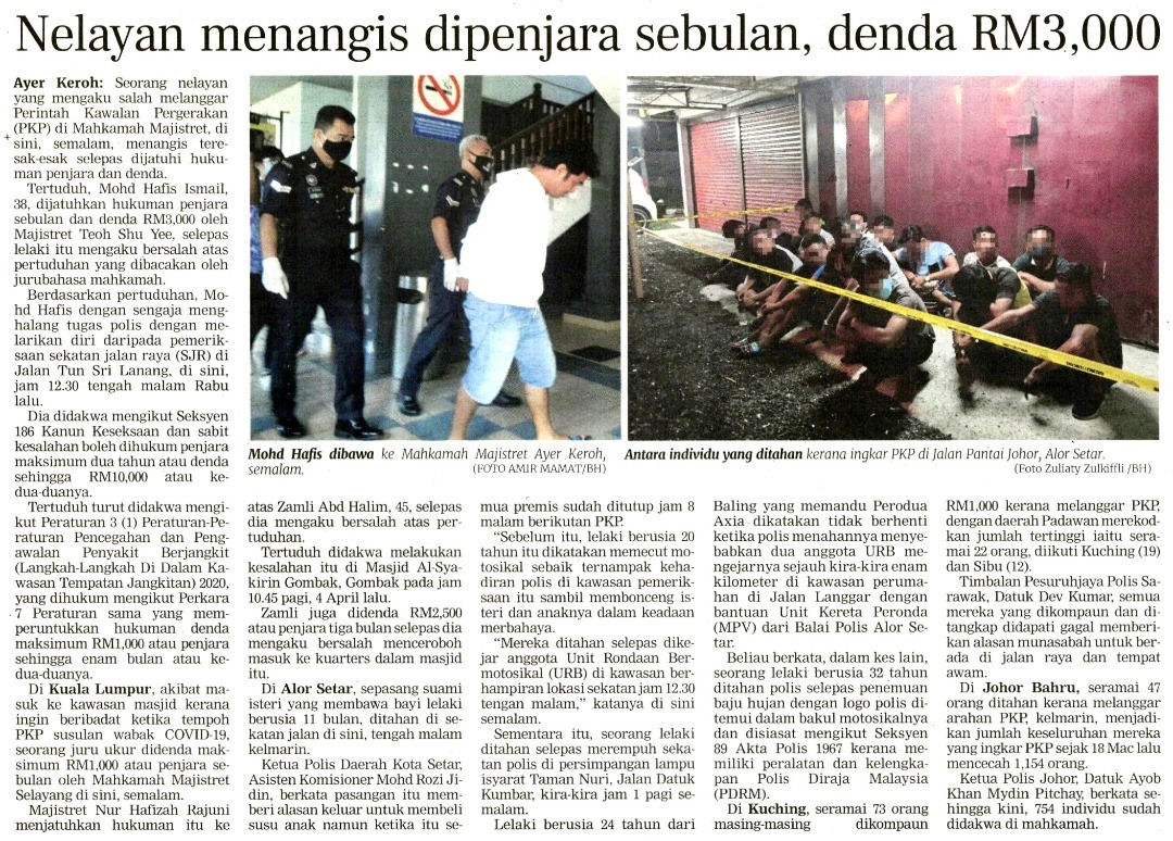 7 Covid 19 Padah Ingkar Arahan Pkp Hari Ke 24