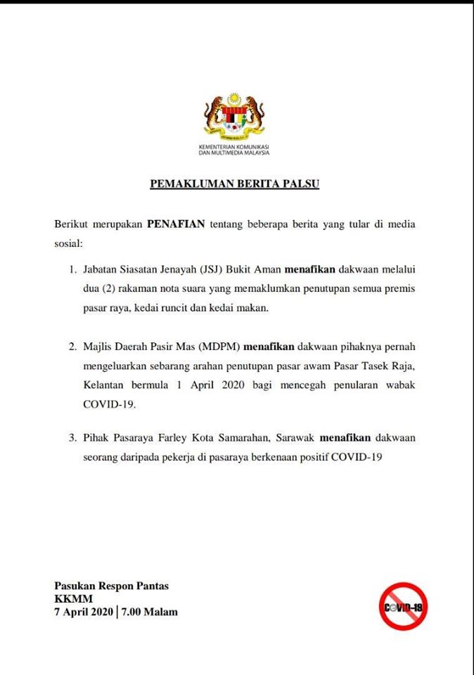 8 Covid 19 Penafian Berita Palsu Yang Viral Di Media Sosial