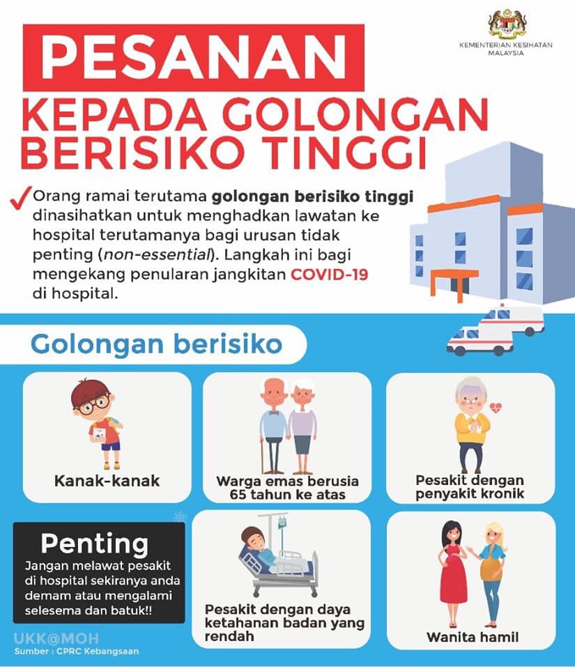 6 Pesanankhidmatmasyarakat Hadkan Lawatan Ke Hospital Bagi Golongan Berisiko Tinggi
