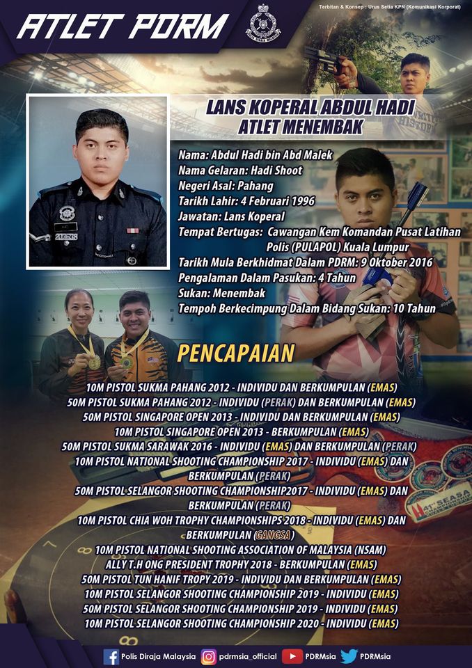 qw Kenali Atlet Pdrm Jom Kenali Lans Koperal Abdul Hadi