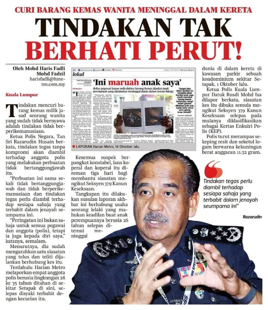 95756be5-769e-4b6d-8915-57b6acc82d15 TINDAKAN TEGAS TANPA KOMPROMI TERHADAP ANGGOTA POLIS TERLIBAT - KPN