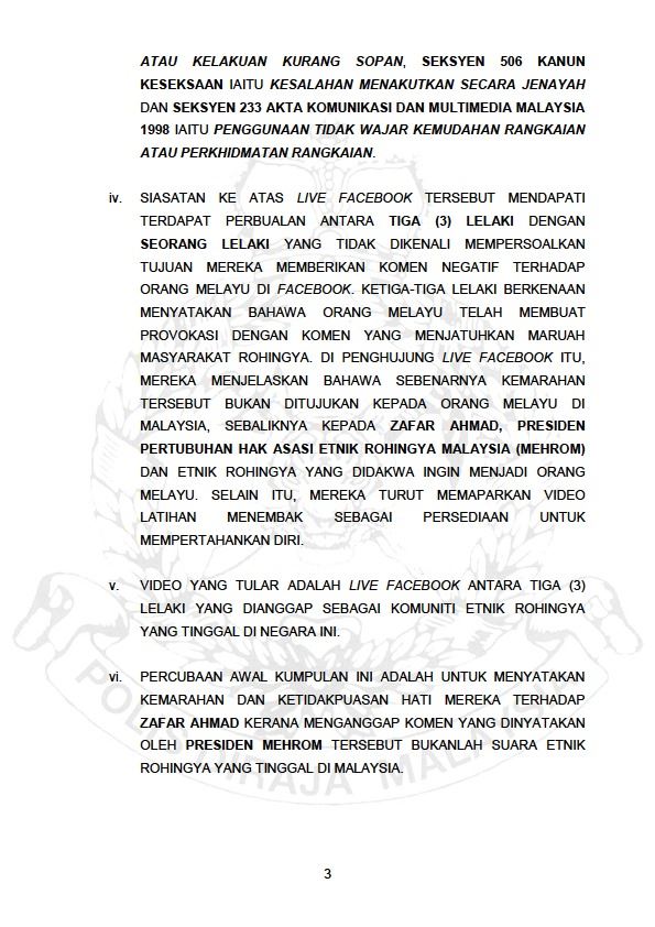 KENYATAAN MEDIA PENGARAH JABATAN SIASATAN JENAYAH.