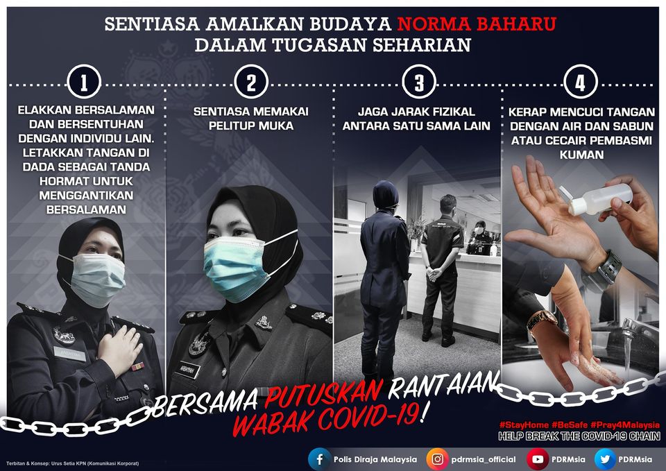 Pkpp Covid 19 Sentiasa Amalkan Budaya Norma Baharu Dalam Tugasan Seharian