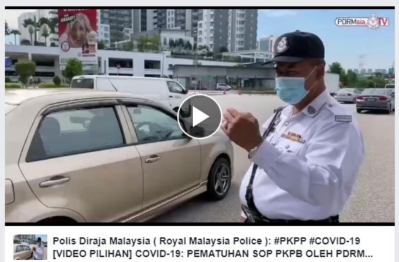 Pkpp Covid 19 Video Pilihan Covid 19 Pematuhan Sop Pkpb Oleh Pdrm