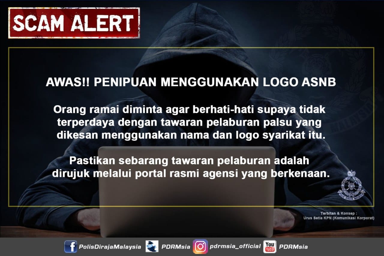 Scam Alert Awas Penipuan Menggunakan Logo Asnb