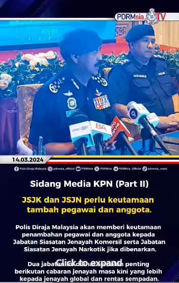 Video Pilihan Part Ii Sidang Media Kpn Jsjk Dan Jsjn Perlu Keutamaan Tambah Pegawai Dan Anggota