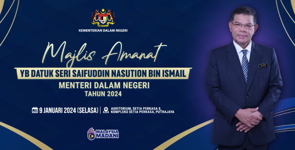 Lansung Sesi Sidang Media Bersama Yb Datuk Seri Saifuddin Nasution Bin Ismail Menteri Dalam Negeri