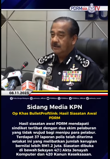 Video Pilihan Op Khas Bulletproftlink Hasil Siasatan Awal Pdrm