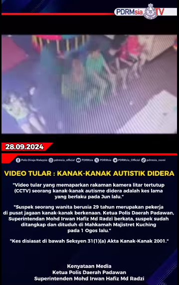 Video Tular Kanak Kanak Autistik Didera