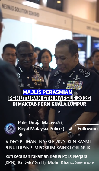 Video Pilihan Nafsle 2025 Kpn Rasmi Penutupan Simposium Sains Forensik