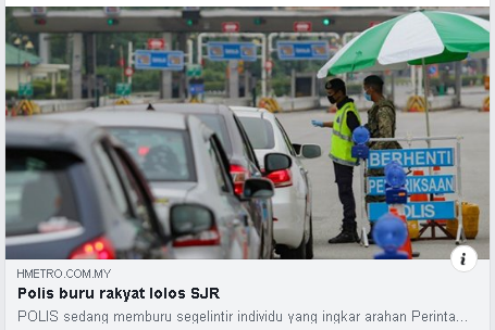 Pkpb Covid 19 Artikel Pilihan Polis Buru Rakyat Lolos Sjr