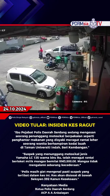 Video Tular Insiden Kes Ragut