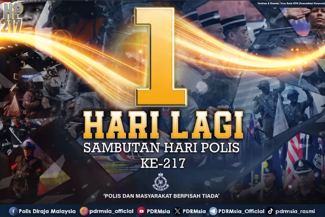 Countdown Hari Polis Ke 217 1 Hari Lagi