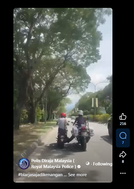 VIDEO PILIHAN: ANGGOTA URB IPD IPOH BANTU PENUNGGANG MOTOSIKAL KEHABISAN MINYAK