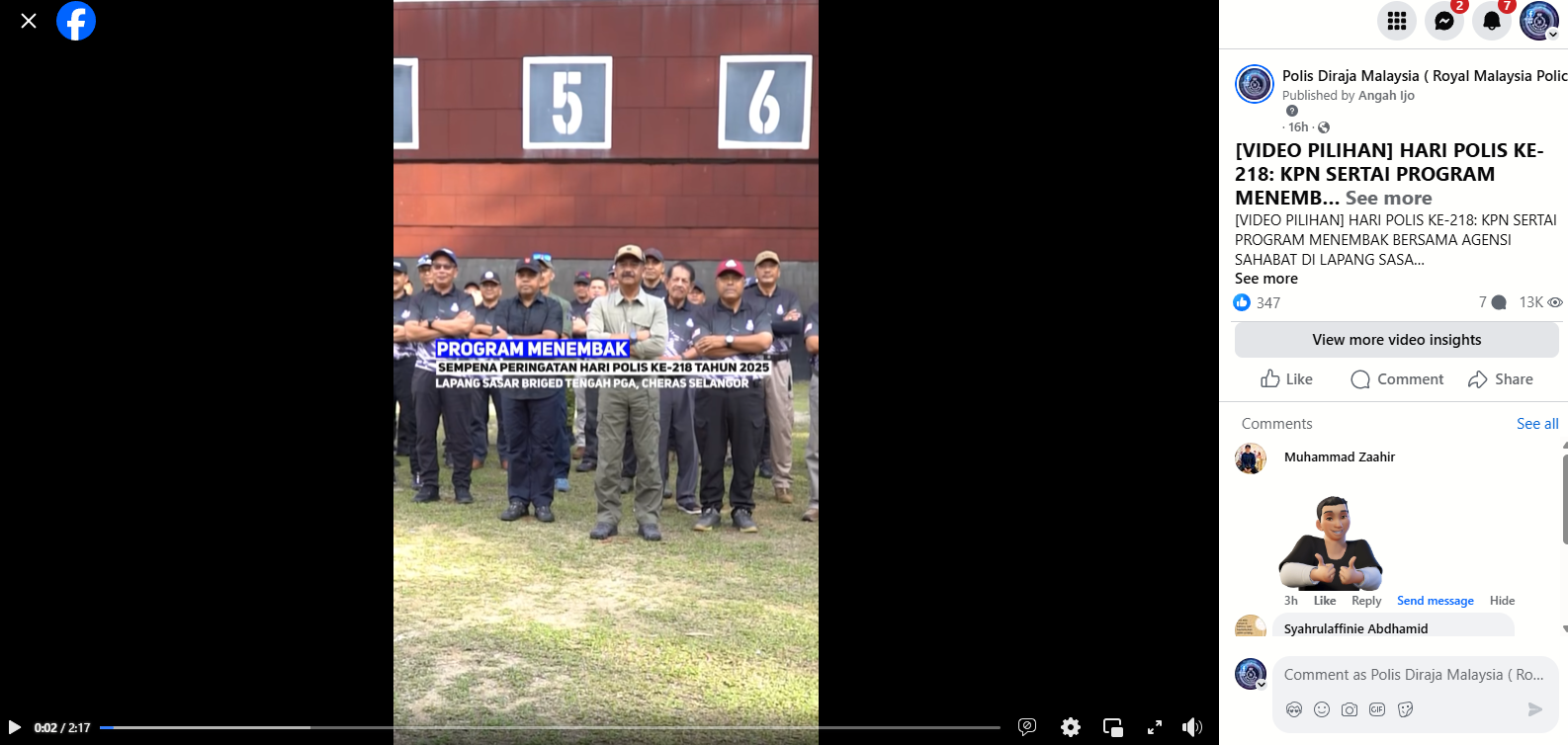 Video Pilihan Hari Polis Ke 218 Kpn Sertai Program Menembak Bersama Agensi Sahabat Di Lapang Sasar Briged Tengah