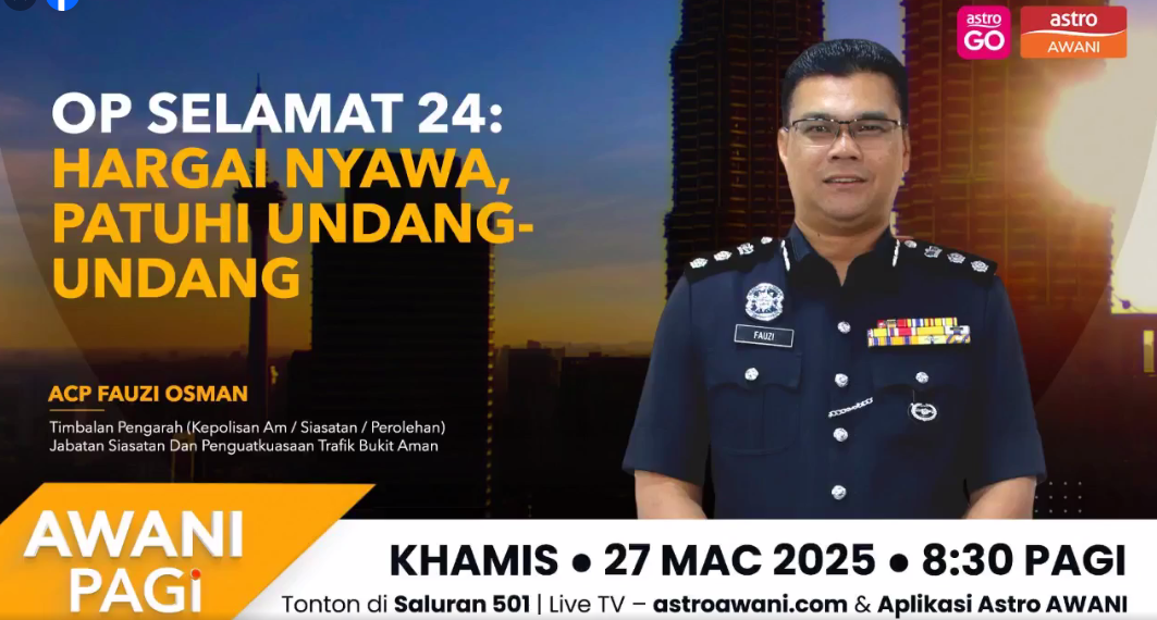 Live Awani Pagi Op Selamat 24 Hargai Nyawa Patuhi Undang Undang