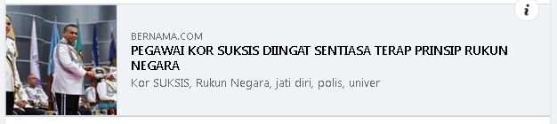 Artikel Pilihan Pegawai Kor Suksis Diingat Sentiasa Terap Prinsip Rukun Negara Pengarah Jpjkk