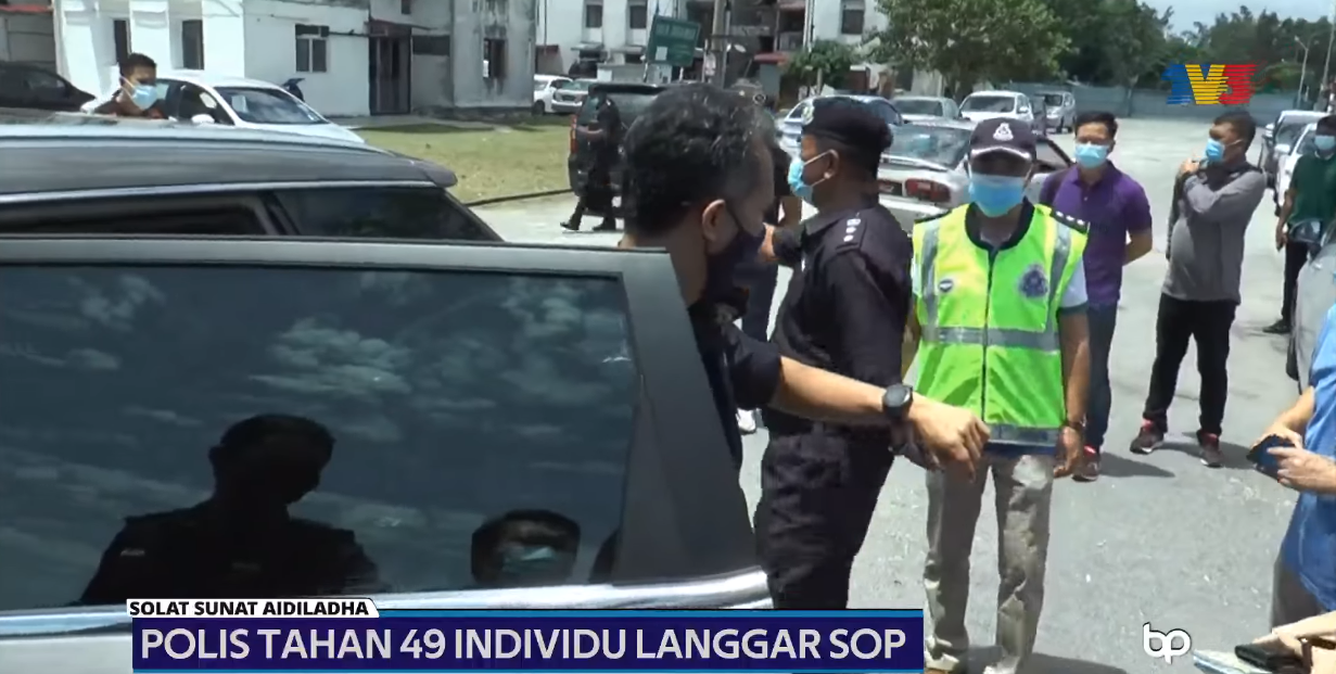 Pkp Covid 19 Video Pilihan Pkp 3 0 Polis Tahan 49 Individu Langgar Sop Solat Sunat Aidiladha