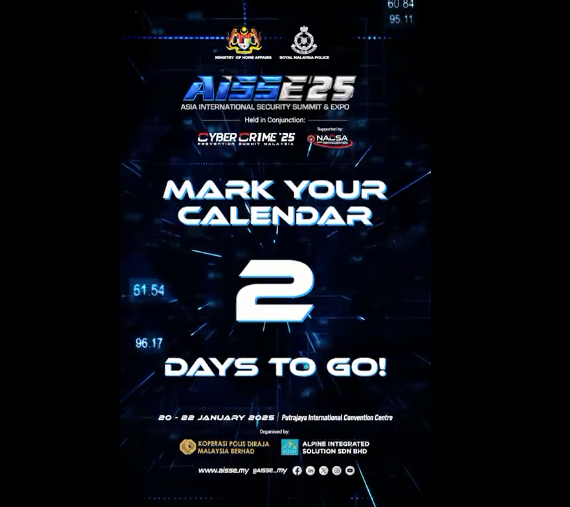 Hebahan Countdown Persidangan Dan Ekspo Keselamatan Antarabangsa Asia 2025 Aisse 25 2 Hari Lagi